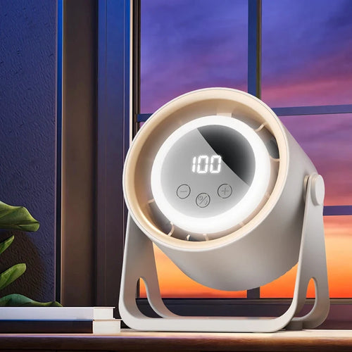 Portable USB Fan with LCD Display