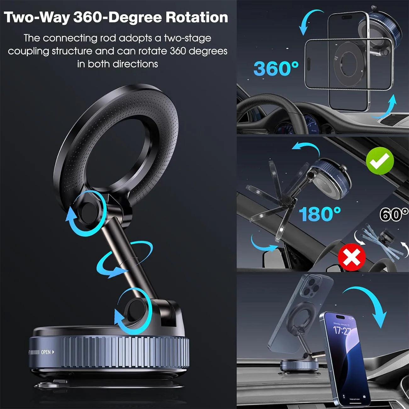 MagGrip Foldable Car Mount