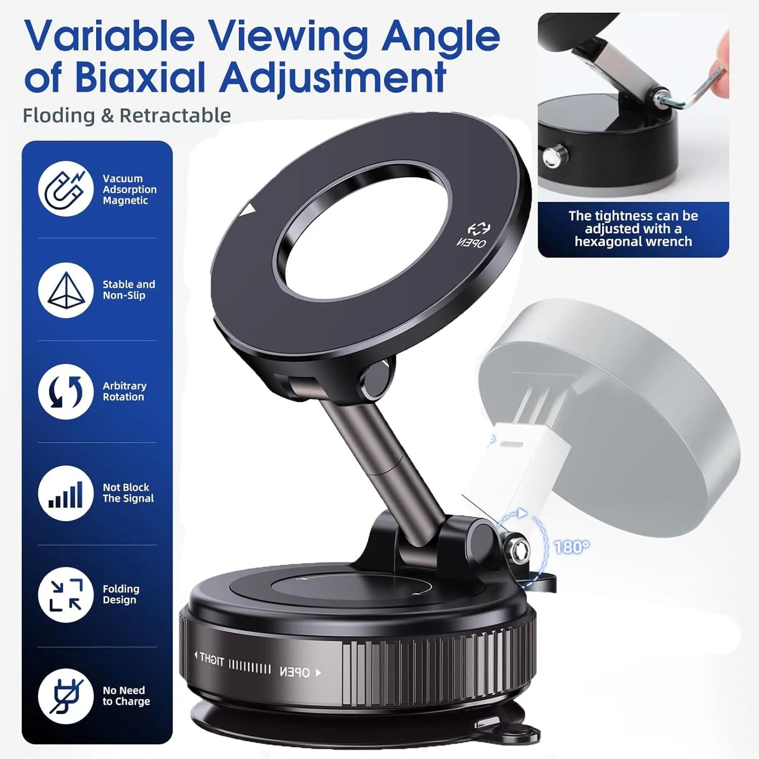 MagGrip Foldable Car Mount